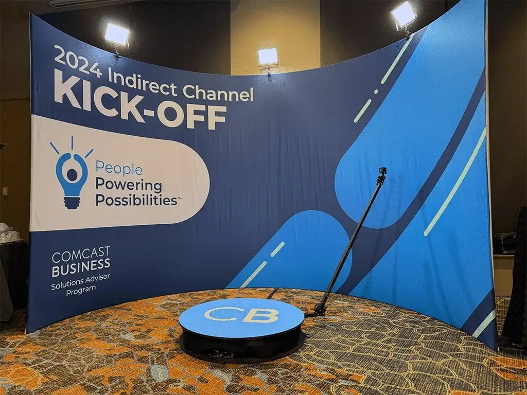 Branded Backdrop & Photo Booth Setup