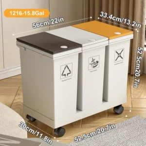 Set of 3 Waste Segregation Bins