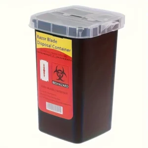 Red Hazardous Waste Container