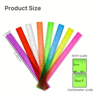 30cm Clear Plastic Ruler