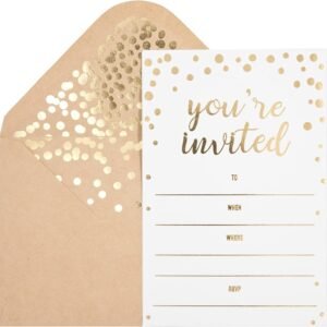 Gold Foil Invitations (50 pack)