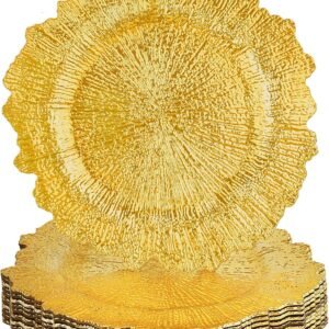 Gold Charger Plates (10 pack)