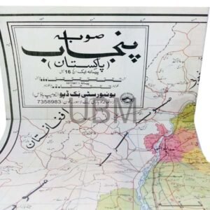 Map Punjab In Urdu 20x30inch