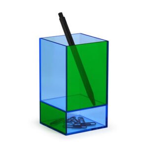 MoMA Colorplay Pen & Pencil Cup Holder - Blue / Green