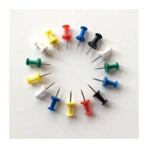 Push Pin Thumb Pin Transparent Plastic Box with Thumbtacks 32 PC