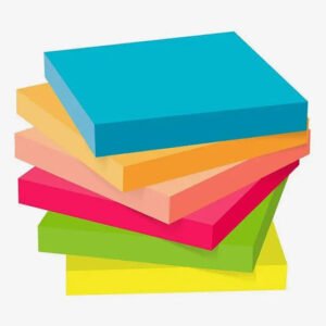 Fluorescent Sticky Notes Pack (100 Sheets)