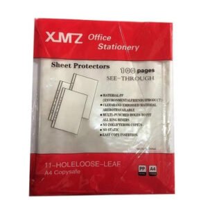 XMZ China Sheet Protector A4 Size 2.5C 100Pcs/Pack